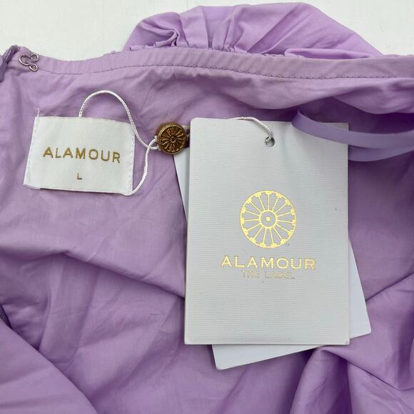 Alamour Dalida Mini Dress Lilac Purple Party Cocktail - Picture 3 of 12